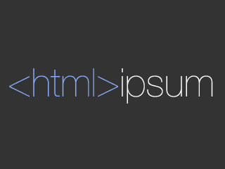 HTML-Ipsum czyli zapełniacze w HTML