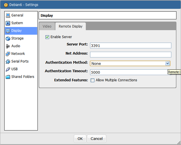 phpVirtualBox remote display